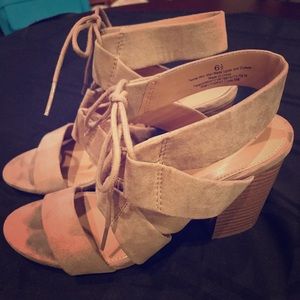 Merona Chunky Strappy Heeled Sandal